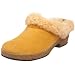 Haflinger Women's Salome Shearling Wedge W/ Trim,Tan,37 EU (US Women's 6 M)