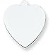 14K White Gold Heart Stamping Disc 0.018