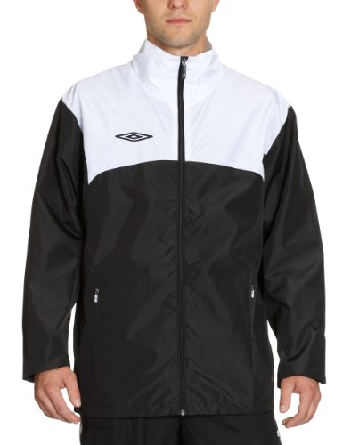 Umbro Herren Regen Jacke, schwarz/wei, L, 697703-090