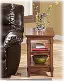 Chairside End Table w/ Shelves