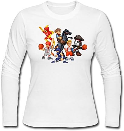 MENEO Women's Dude Perfect Long Sleeve T-shirt White M