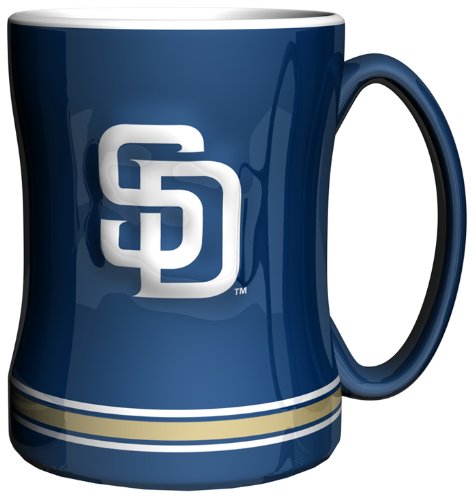 MLB San Diego Padres 15-Ounce Sculpted Relief Mug