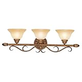Liz Jordan Lighting 8293-57 Venetian Patina Café 3 Light Bathroom Fixture from the Cafe Collection