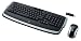 Logitech Cordless Desktop LX 710 Laser - Keyboard - wireless - RF - mouse - USB wireless receiver - black, silver - German
