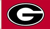 NCAA Georgia Bulldogs 3-by-5 Foot Flag G Logo with Red Background with Grommets