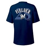 Prince Fielder Milwaukee Brewers Youth Name and Number T-Shirt (Small)