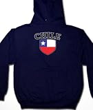 Chile Shield International Soccer Sweatshirt, Chilean Soccer Mens Hoodie
