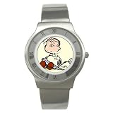 Stainless Steel Watch of Art Deco Snoopy with Linus (Charlie Brown, Peanuts, Halloween, Charles Schultz)