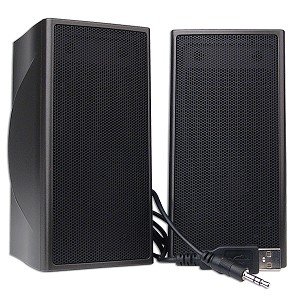 Benwin MG-USB-P 2-Piece USB 2.0 Speakers Set (Black) by Benwin