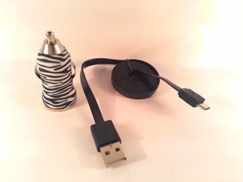 Cable Micro Usb Car Charger for Android Devices Samsung S 2 3 4 5 6 - LG G 2 3 - Asus (ZEBRA)