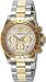 Men's Two Tone Stainless Steel Speedway Diver Chronograph White Dial