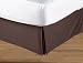 Fashion Skirts | Skirt Sizes - Blue and Brown Geo Collection Bed Skirt - Solid Brown - Queen Size