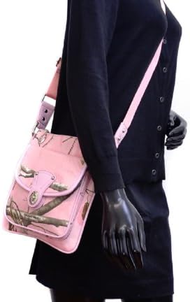 Realtree Pink Cross Body Messenger Bag, Womens Realtree Pink Camo Purse Shoulder Bag (Realtree APC Pink)
