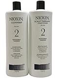 Nioxin System 2 Cleanser and Scalp Therapy Conditioner, 33.8 Ounce