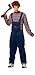 Costume Culture Men's Licensed Chucky Costume, Blue, Standard