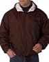 UltraClub Men's Nylon Fleece-Lined Hooded Jacket - Burgundy - Large