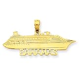 14k Bahamas Cruise Ship Pendant