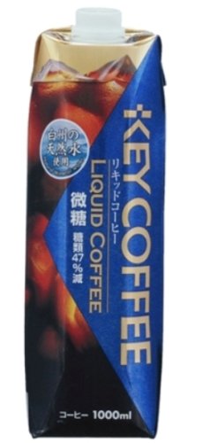 キーコーヒー リキッドコーヒーテトラプリズマ 微糖 1L×6本