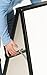 Displays2go A-Frame Sidewalk Sign for 22 x 28 Inches Poster Boards - Black/Steel (00810878021768)