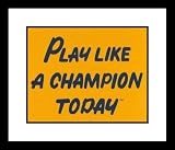 Notre Dame Fighting Irish - Play Like A Champion Today - Framed 8x10 Photograph