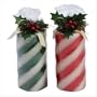 Candy Cane Christmas Candles