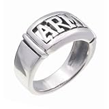 SilverBin Sterling Silver High Polish Cutout Army Band Ring