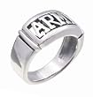 SilverBin Sterling Silver High Polish Cutout Army Band Ring