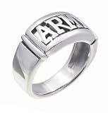 SilverBin Sterling Silver High Polish Cutout Army Band Ring