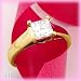 14K Yellow Gold 1.00 CT Princess Cut Diamond Solitaire Ring