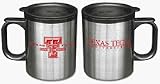 Texas Tech Red Raiders 13 oz. Stainless Steel Coffee Mug ( Set of Two ) - B0002BU09I