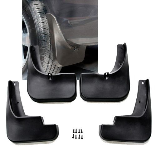 Black Auto parts 4PCS Mudguard Splash Guard Mud 