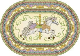 Joy Carpets Carousel Horse