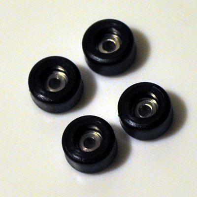 Single Bearing Wheels, Black
