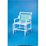 Bariatric Shower Chair with 24 Between Arms Mesh Backrest Color: Maroon