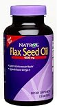 Natrol Flaxseed Oil, 1,000 mg, 120 Softgels (Pack of 3)