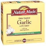 Nature Made Herbs Odor Control Garlic 1,250 mg Garlic Equivalent, 300 Tablets