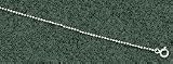 2.4 mm Bead 24 &acute; Chain Necklace - Sterling Silver Jewelry - B0000DGMB7
