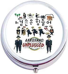 LeeSSang Unique Stainless Steel Tablet Pill Box Holder Medicine Storage Organizer Case Container