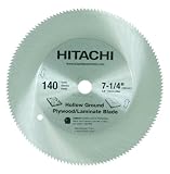 Hitachi 725216B50 140-Teeth 7-1/4-Inch Steel Saw Blade, 50-Pack