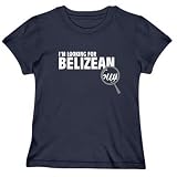 T-Shirt Woman Navy Blue  Looking For Belizean Guys  Belize Country