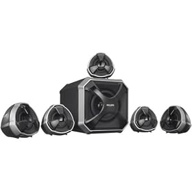 Click here to buy Philips 5.1 Channels 80 Watts RMS Surround Sound Multimedia Speakers by Philips.