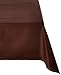 LinenTablecloth 60 x 102-Inch Rectangular Polyester Tablecloth Chocolate