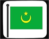 Decorated Mouse Pad with Mauritania, flag