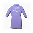 Girl's Lavender Fleece Penguin Robe