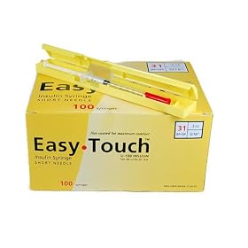 EasyTouch Insulin <b>Syringe</b> 31 Gauge, 1cc, 5/16
