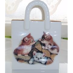 Porzellan Tasche Vase K�tzchen