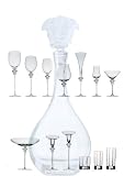 Versace by Rosenthal Medusa Lumiere Clear Crystal White Wine Glasses, Set of 2