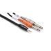 Hosa CMP-159 Y Cable, 1/8" Stereo Male-Dual 1/4" TS Male, 10' Long