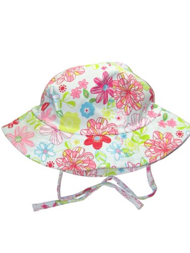 Flower Show Sun Hat by Zutano - Multi-colored - 6-12 Mths