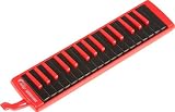 Hohner 32F 32-Key Piano-Style Fire Melodica, Red